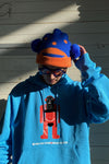 Walter Van BeirendonCK large hoodie AW22-23 8006 blue